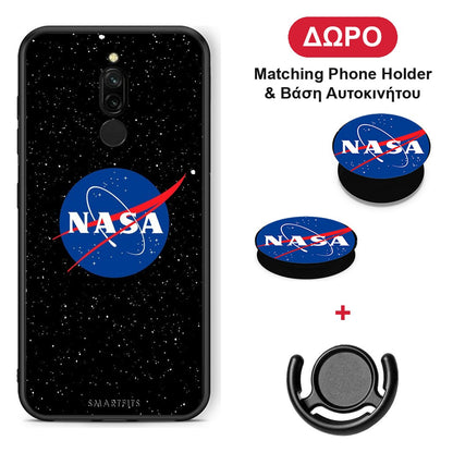 PopArt NASA - Xiaomi Redmi 8 θήκη + Δώρο Phone Holder & Βάση Αυτοκινήτου