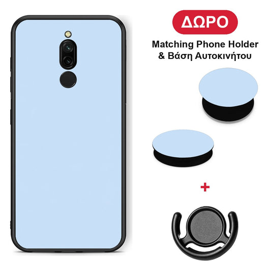 Powder Blue - Xiaomi Redmi 8 θήκη + Δώρο Phone Holder & Βάση Αυτοκινήτου
