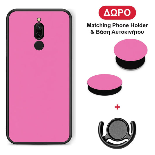Rose Pink - Xiaomi Redmi 8 θήκη + Δώρο Phone Holder & Βάση Αυτοκινήτου