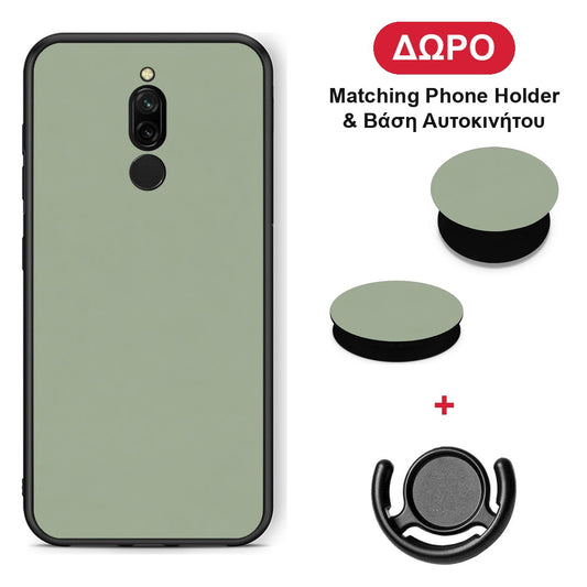 Sage Green - Xiaomi Redmi 8 θήκη + Δώρο Phone Holder & Βάση Αυτοκινήτου