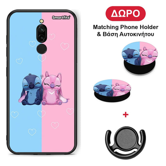 Stitch And Angel - Xiaomi Redmi 8 θήκη + Δώρο Phone Holder & Βάση Αυτοκινήτου