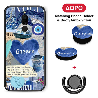 Summer In Greece - Xiaomi Redmi 8 θήκη + Δώρο Phone Holder & Βάση Αυτοκινήτου