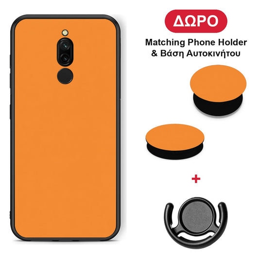 Tangerine Orange - Xiaomi Redmi 8 θήκη + Δώρο Phone Holder & Βάση Αυτοκινήτου