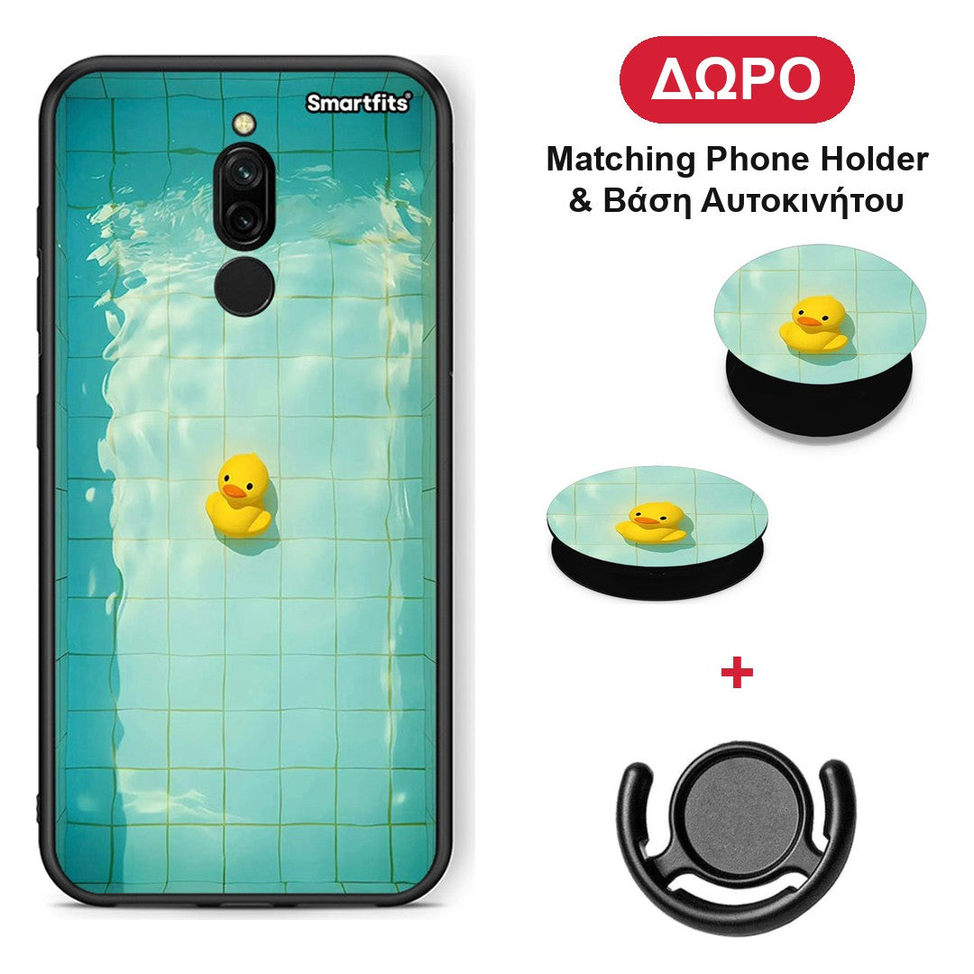 Yellow Duck - Xiaomi Redmi 8 θήκη + Δώρο Phone Holder & Βάση Αυτοκινήτου