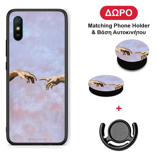 Adam Hand - Xiaomi Redmi 9A / 9AT θήκη + Δώρο Phone Holder & Βάση Αυτοκινήτου