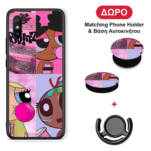 Bubble Girls - Xiaomi Redmi 9A / 9AT θήκη + Δώρο Phone Holder & Βάση Αυτοκινήτου
