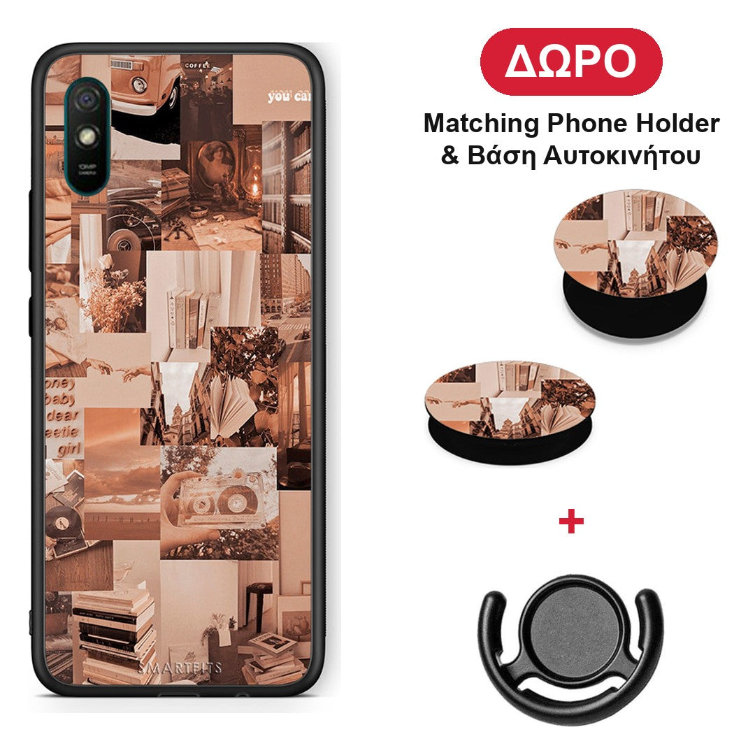 Collage You Can - Xiaomi Redmi 9A / 9AT θήκη + Δώρο Phone Holder & Βάση Αυτοκινήτου