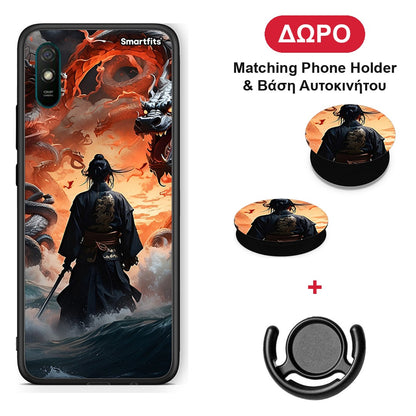 Dragons Fight - Xiaomi Redmi 9A / 9AT θήκη + Δώρο Phone Holder & Βάση Αυτοκινήτου