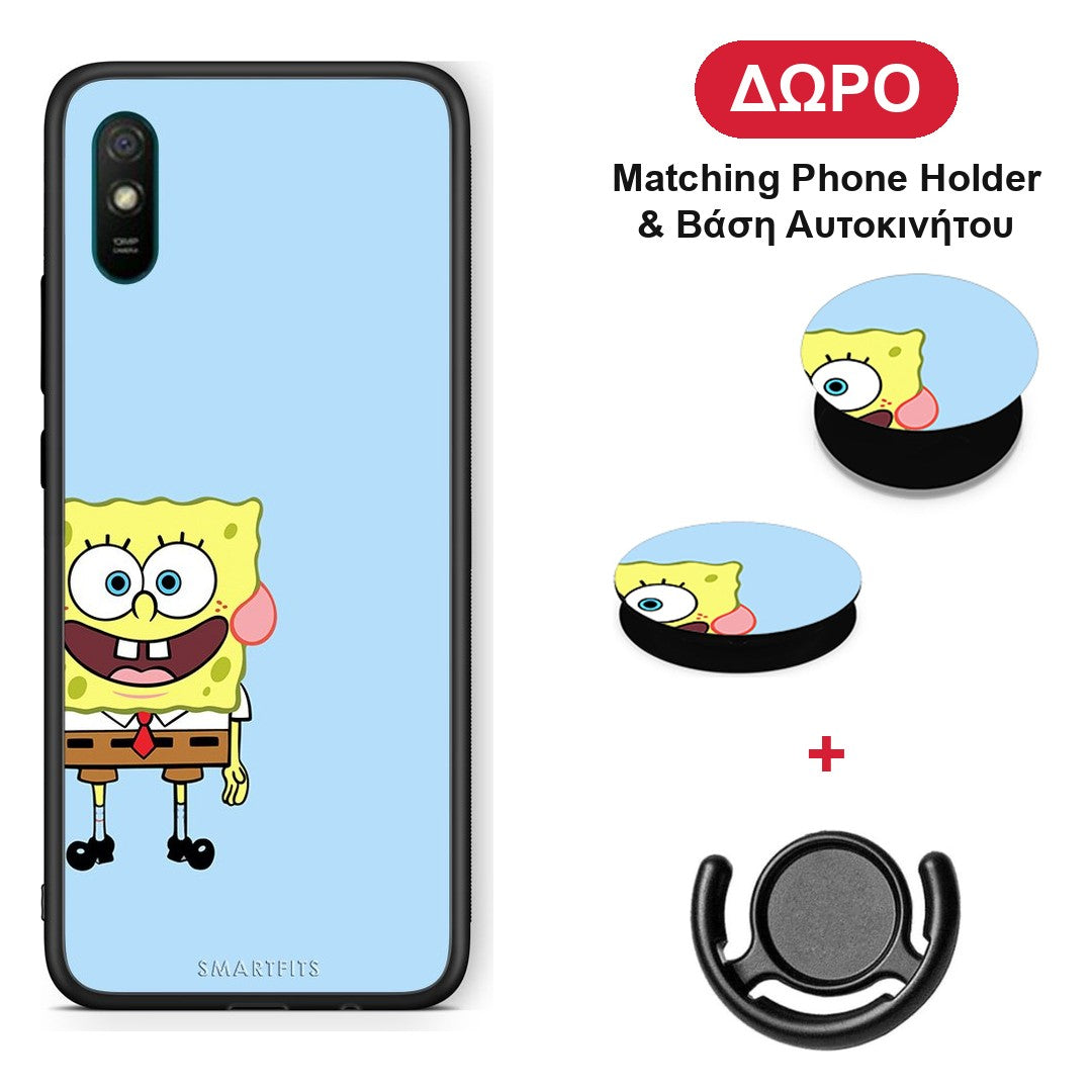 Friends Bob - Xiaomi Redmi 9A / 9AT θήκη + Δώρο Phone Holder & Βάση Αυτοκινήτου