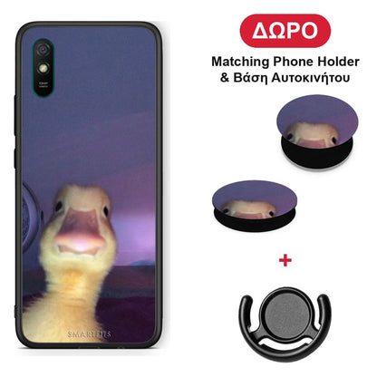 Meme Duck - Xiaomi Redmi 9A / 9AT θήκη + Δώρο Phone Holder & Βάση Αυτοκινήτου