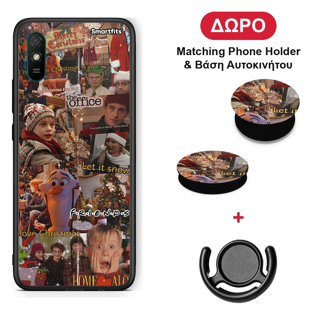 Xmas Wishes - Xiaomi Redmi 9A / 9AT θήκη + Δώρο Phone Holder & Βάση Αυτοκινήτου