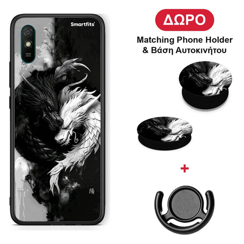 Yin Yang - Xiaomi Redmi 9A / 9AT θήκη + Δώρο Phone Holder & Βάση Αυτοκινήτου