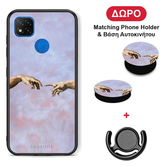 Adam Hand - Xiaomi Redmi 9C θήκη + Δώρο Phone Holder & Βάση Αυτοκινήτου