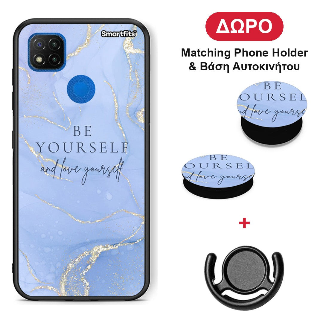 Be Yourself - Xiaomi Redmi 9C θήκη + Δώρο Phone Holder & Βάση Αυτοκινήτου