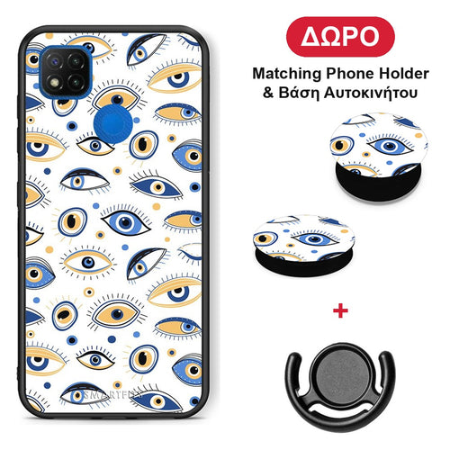Ftou Ftou - Xiaomi Redmi 9C θήκη + Δώρο Phone Holder & Βάση Αυτοκινήτου