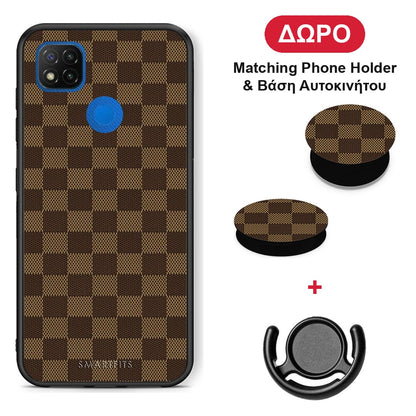 Designer Glamour - Xiaomi Redmi 9C θήκη + Δώρο Phone Holder & Βάση Αυτοκινήτου