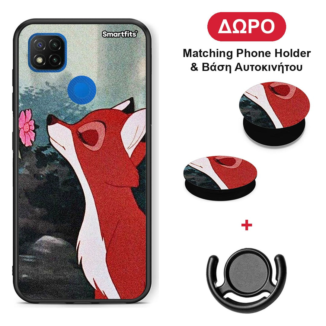 Tod And Vixey Love 2 - Xiaomi Redmi 9C θήκη + Δώρο Phone Holder & Βάση Αυτοκινήτου