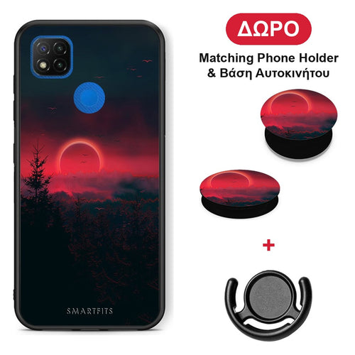 Tropic Sunset - Xiaomi Redmi 9C θήκη + Δώρο Phone Holder & Βάση Αυτοκινήτου