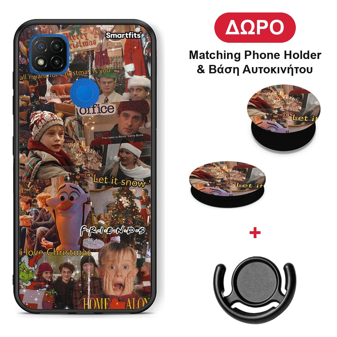 Xmas Wishes - Xiaomi Redmi 9C θήκη + Δώρο Phone Holder & Βάση Αυτοκινήτου