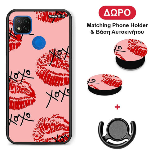 XOXO Lips - Xiaomi Redmi 9C θήκη + Δώρο Phone Holder & Βάση Αυτοκινήτου