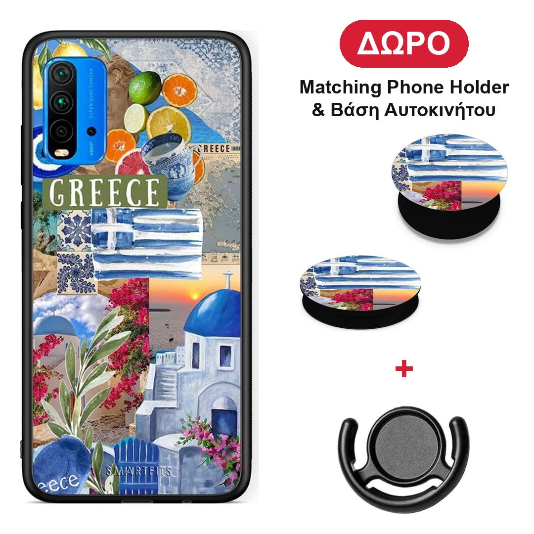All Greek - Xiaomi Redmi 9T θήκη + Δώρο Phone Holder & Βάση Αυτοκινήτου