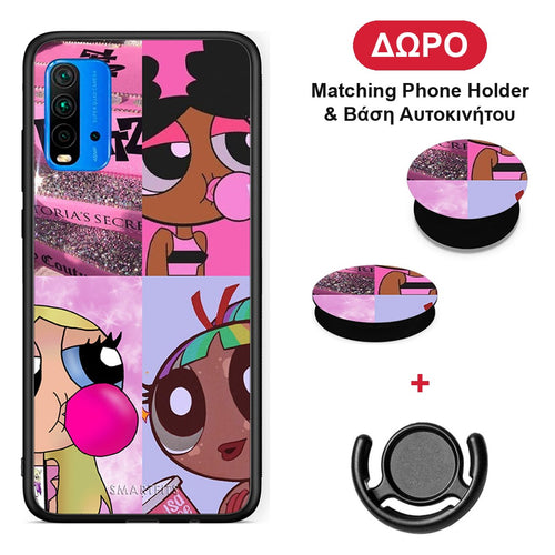 Bubble Girls - Xiaomi Redmi 9T θήκη + Δώρο Phone Holder & Βάση Αυτοκινήτου