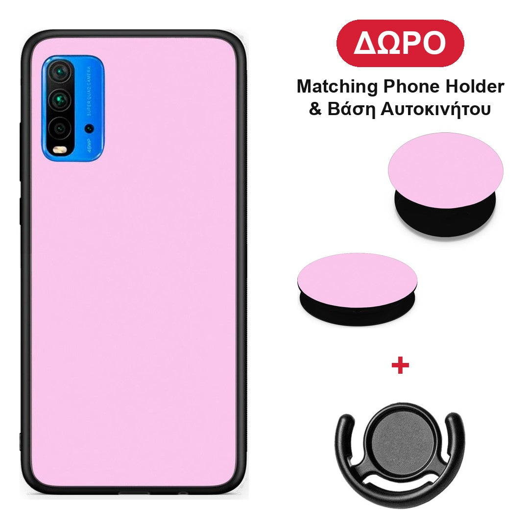 Cotton Candy Pink - Xiaomi Redmi 9T θήκη + Δώρο Phone Holder & Βάση Αυτοκινήτου