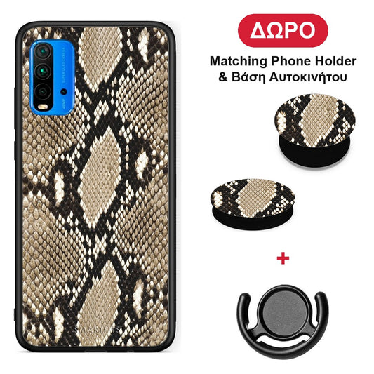 Animal Fashion Snake - Xiaomi Redmi 9T θήκη + Δώρο Phone Holder & Βάση Αυτοκινήτου