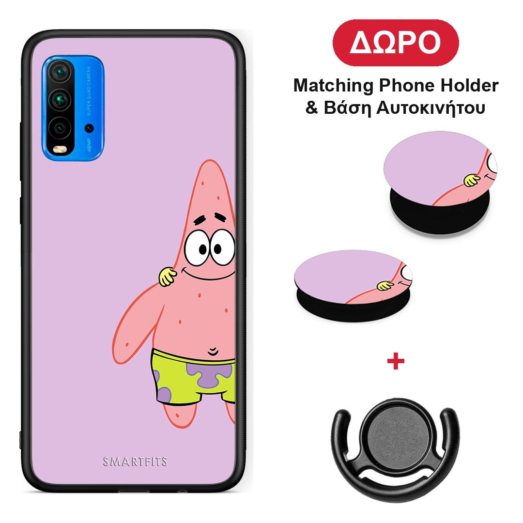 Friends Patrick - Xiaomi Redmi 9T θήκη + Δώρο Phone Holder & Βάση Αυτοκινήτου