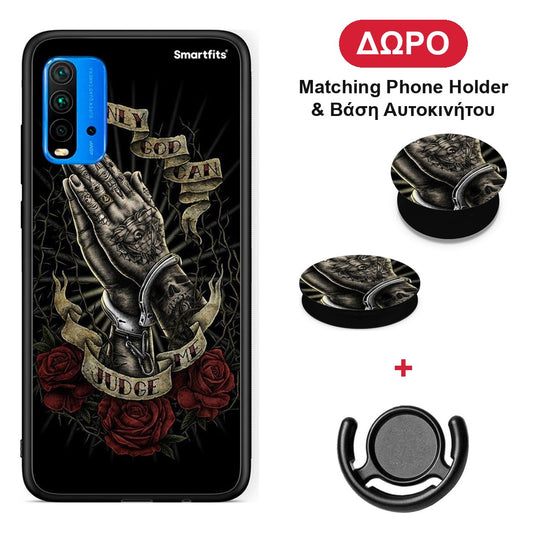 Judge By God - Xiaomi Redmi 9T θήκη + Δώρο Phone Holder & Βάση Αυτοκινήτου