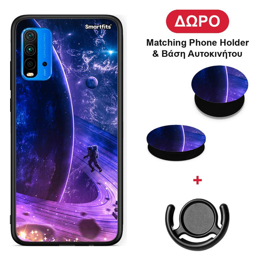 Lost Astronaut - Xiaomi Redmi 9T θήκη + Δώρο Phone Holder & Βάση Αυτοκινήτου