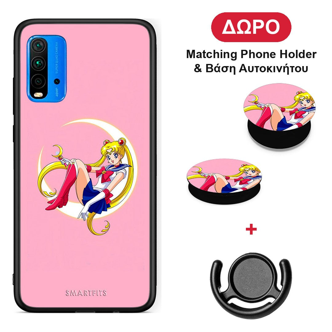 Moon Girl - Xiaomi Redmi 9T θήκη + Δώρο Phone Holder & Βάση Αυτοκινήτου