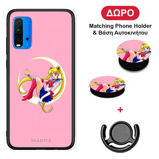 Moon Girl - Xiaomi Redmi 9T θήκη + Δώρο Phone Holder & Βάση Αυτοκινήτου