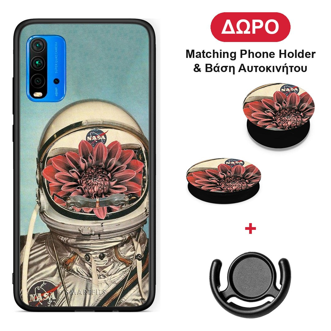 Nasa Bloom - Xiaomi Redmi 9T θήκη + Δώρο Phone Holder & Βάση Αυτοκινήτου