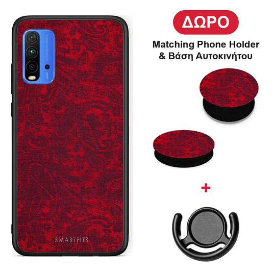 Paisley Cashmere - Xiaomi Redmi 9T θήκη + Δώρο Phone Holder & Βάση Αυτοκινήτου