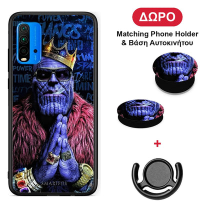PopArt Thanos - Xiaomi Redmi 9T θήκη + Δώρο Phone Holder & Βάση Αυτοκινήτου