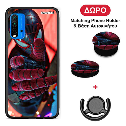 Spider Hand - Xiaomi Redmi 9T θήκη + Δώρο Phone Holder & Βάση Αυτοκινήτου