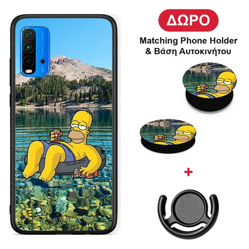 Summer Happiness - Xiaomi Redmi 9T θήκη + Δώρο Phone Holder & Βάση Αυτοκινήτου