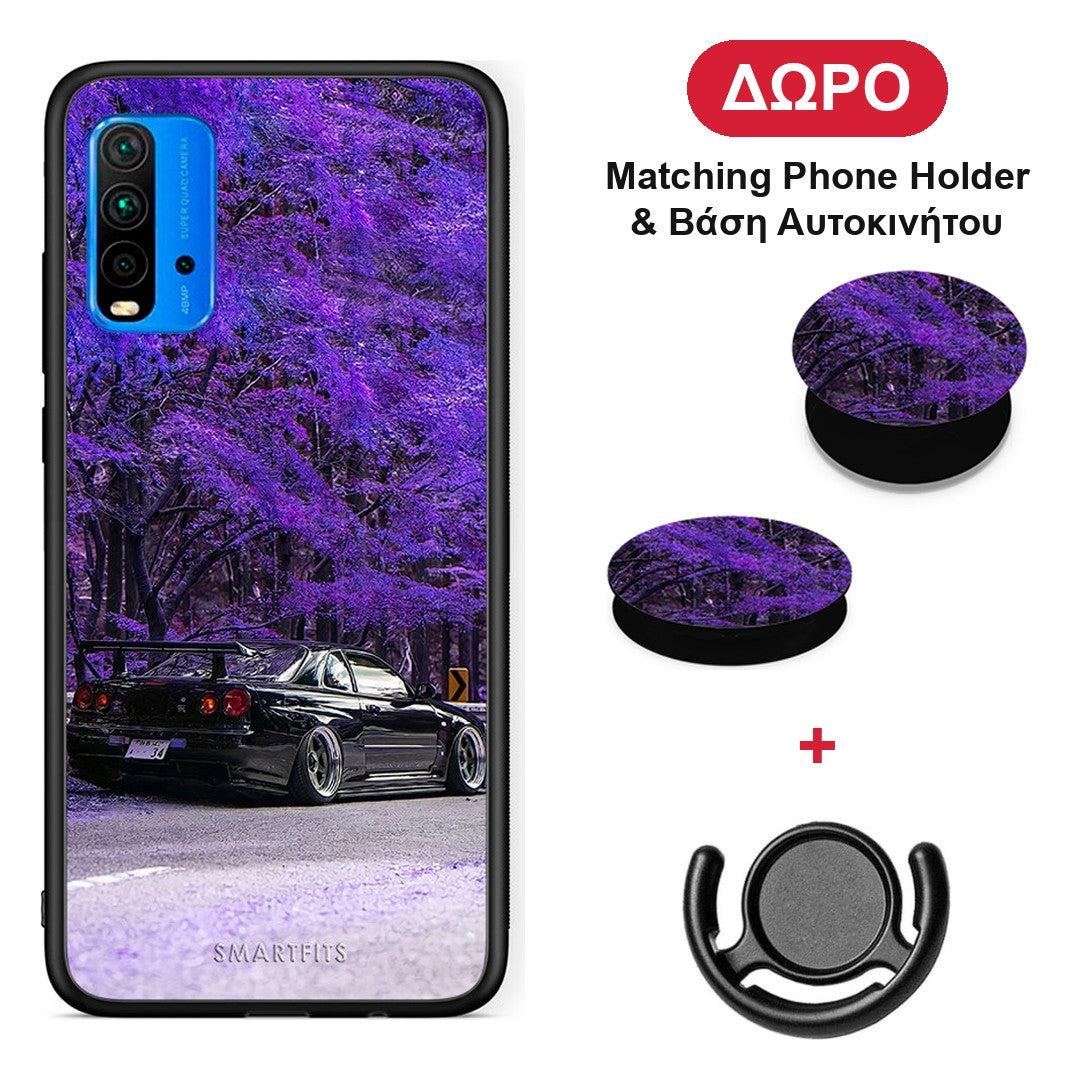 Super Car - Xiaomi Redmi 9T θήκη + Δώρο Phone Holder & Βάση Αυτοκινήτου