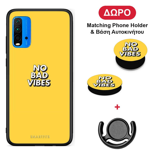Text Vibes - Xiaomi Redmi 9T θήκη + Δώρο Phone Holder & Βάση Αυτοκινήτου