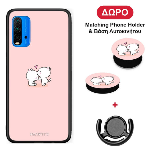 Valentine Love - Xiaomi Redmi 9T θήκη + Δώρο Phone Holder & Βάση Αυτοκινήτου