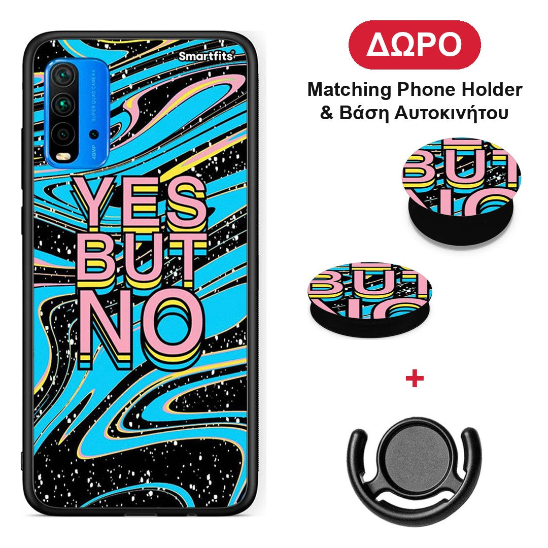 Yes But No - Xiaomi Redmi 9T θήκη + Δώρο Phone Holder & Βάση Αυτοκινήτου