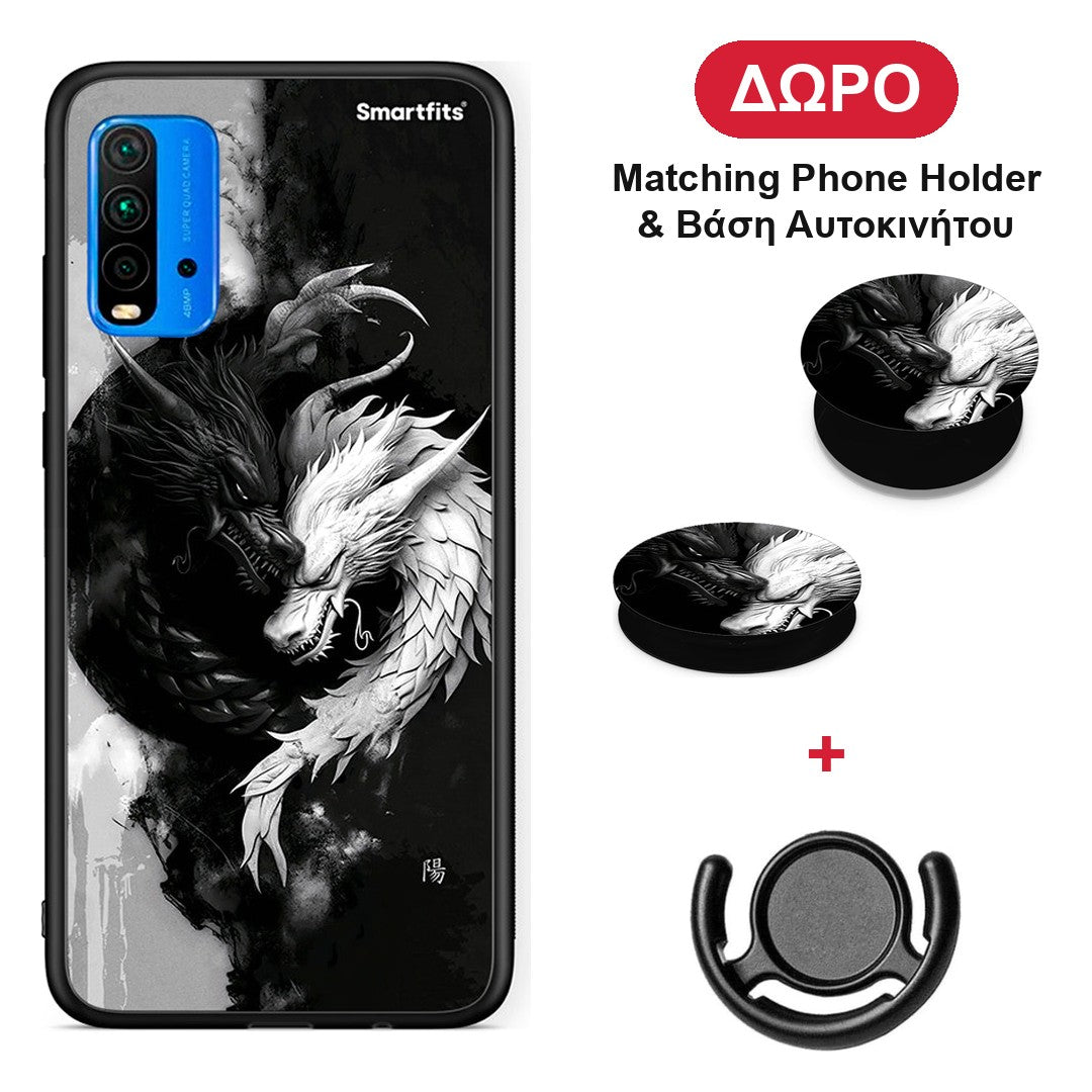 Yin Yang - Xiaomi Redmi 9T θήκη + Δώρο Phone Holder & Βάση Αυτοκινήτου