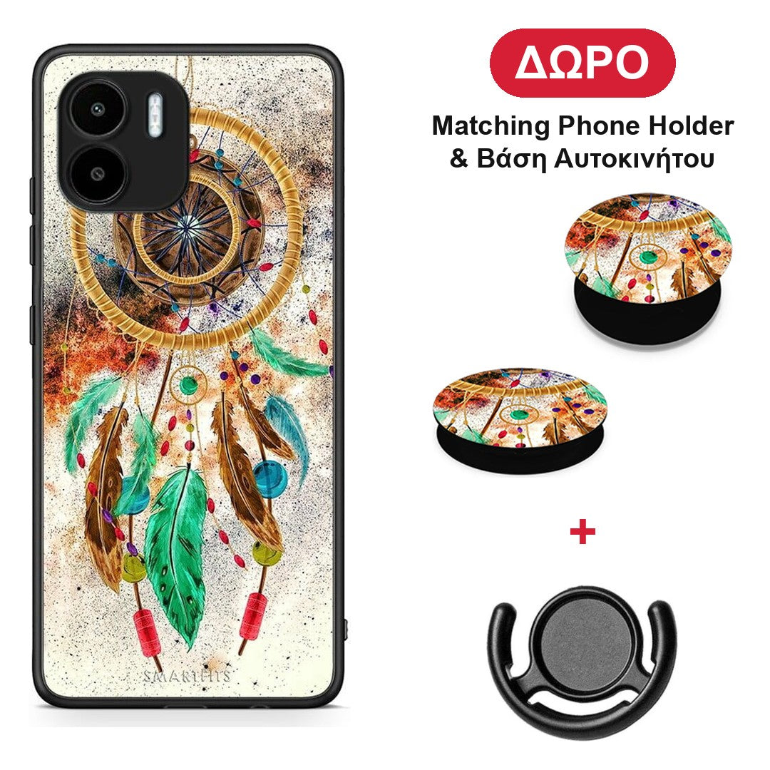 Boho DreamCatcher - Xiaomi Redmi A1 / A2 θήκη + Δώρο Phone Holder & Βάση Αυτοκινήτου