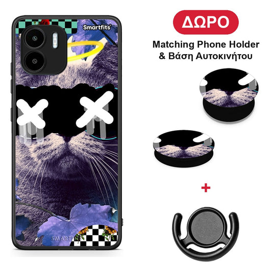 Cat Collage - Xiaomi Redmi A1 / A2 θήκη + Δώρο Phone Holder & Βάση Αυτοκινήτου