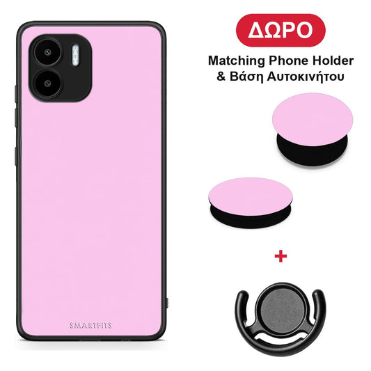 Cotton Candy Pink - Xiaomi Redmi A1 / A2 θήκη + Δώρο Phone Holder & Βάση Αυτοκινήτου