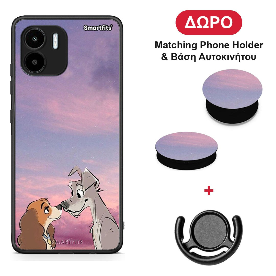 Lady And Tramp - Xiaomi Redmi A1 / A2 θήκη + Δώρο Phone Holder & Βάση Αυτοκινήτου