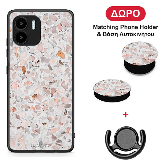 Marble Terrazzo - Xiaomi Redmi A1 / A2 θήκη + Δώρο Phone Holder & Βάση Αυτοκινήτου