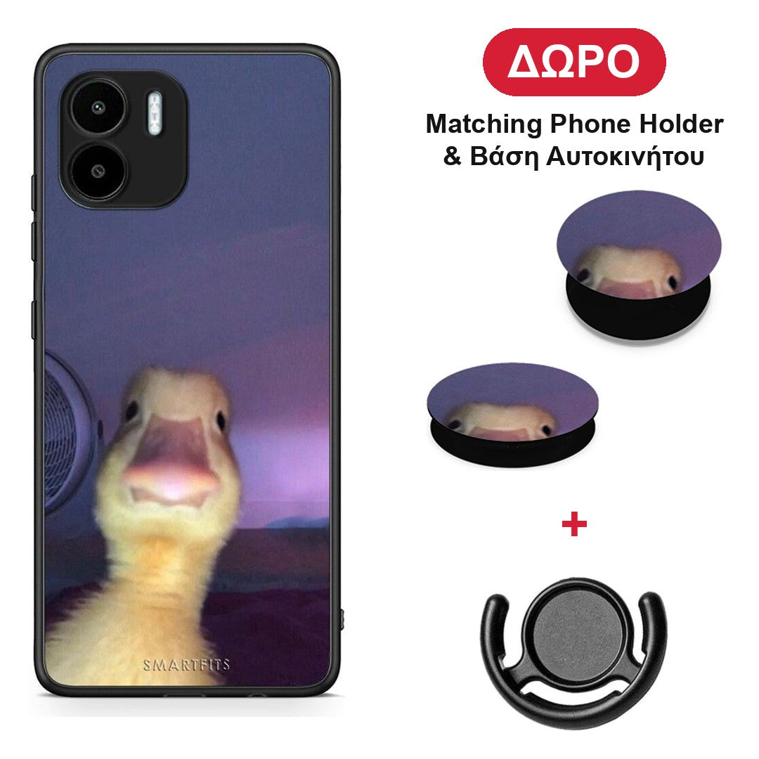 Meme Duck - Xiaomi Redmi A1 / A2 θήκη + Δώρο Phone Holder & Βάση Αυτοκινήτου