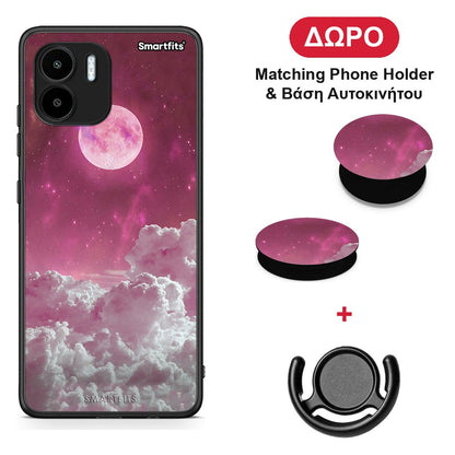 Pink Moon - Xiaomi Redmi A1 / A2 θήκη + Δώρο Phone Holder & Βάση Αυτοκινήτου